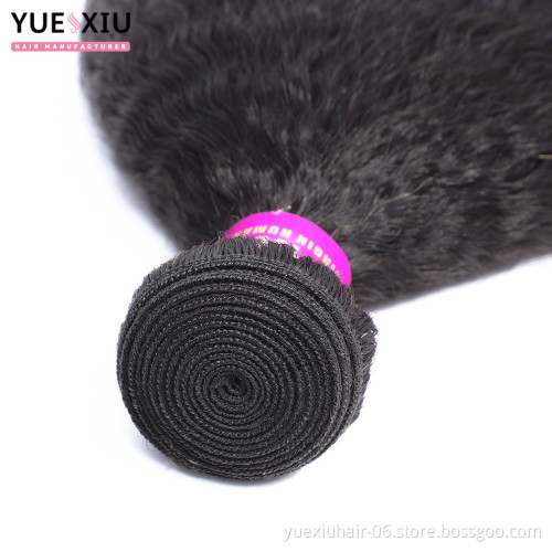 China wholesale extensions hair kinky straight yaki hair bundles mink brazilian hair vendor